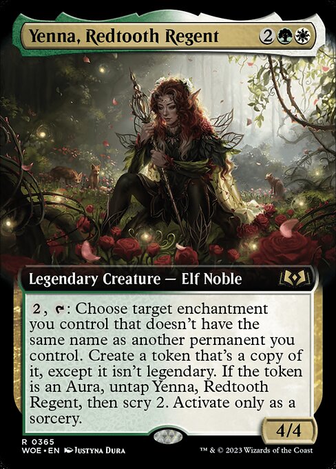 Yenna, Redtooth Regent - Rare card from Wilds of Eldraine