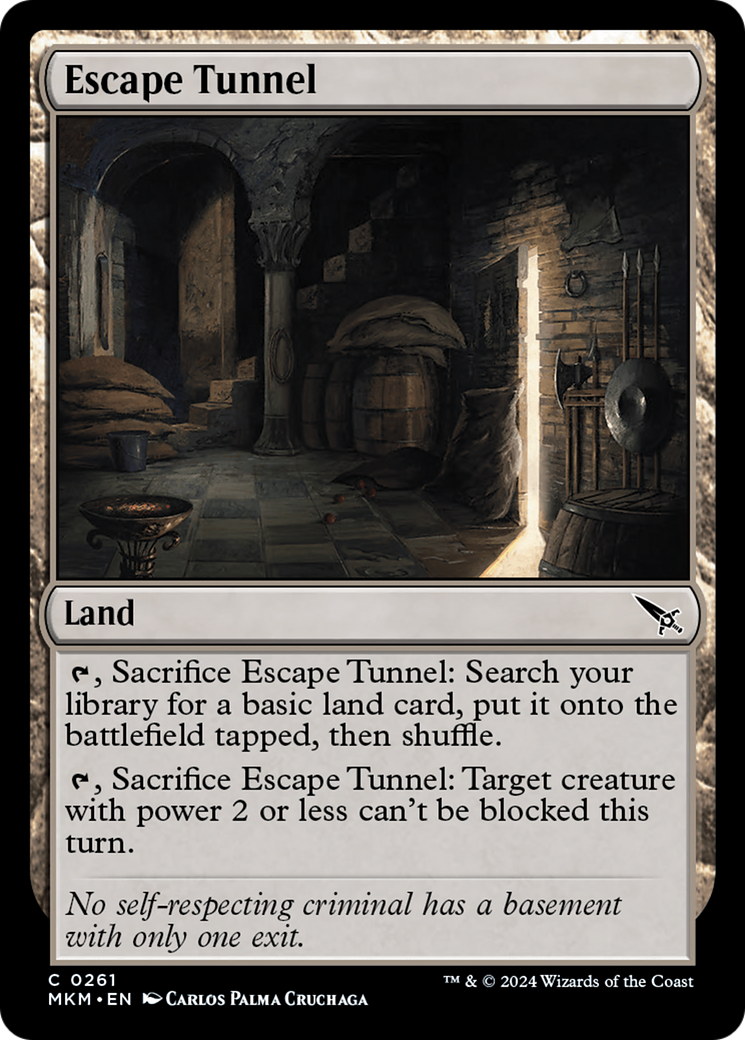 Escape Tunnel - Common Land card from Murders at Karlov Manor