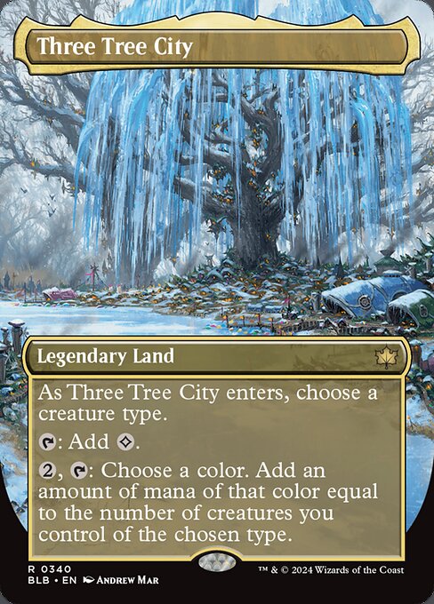Three Tree City - Rare card from Bloomburrow