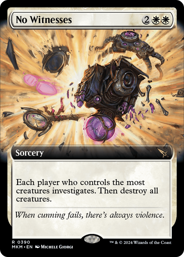 No Witnesses - Rare Sorcery card from Murders at Karlov Manor