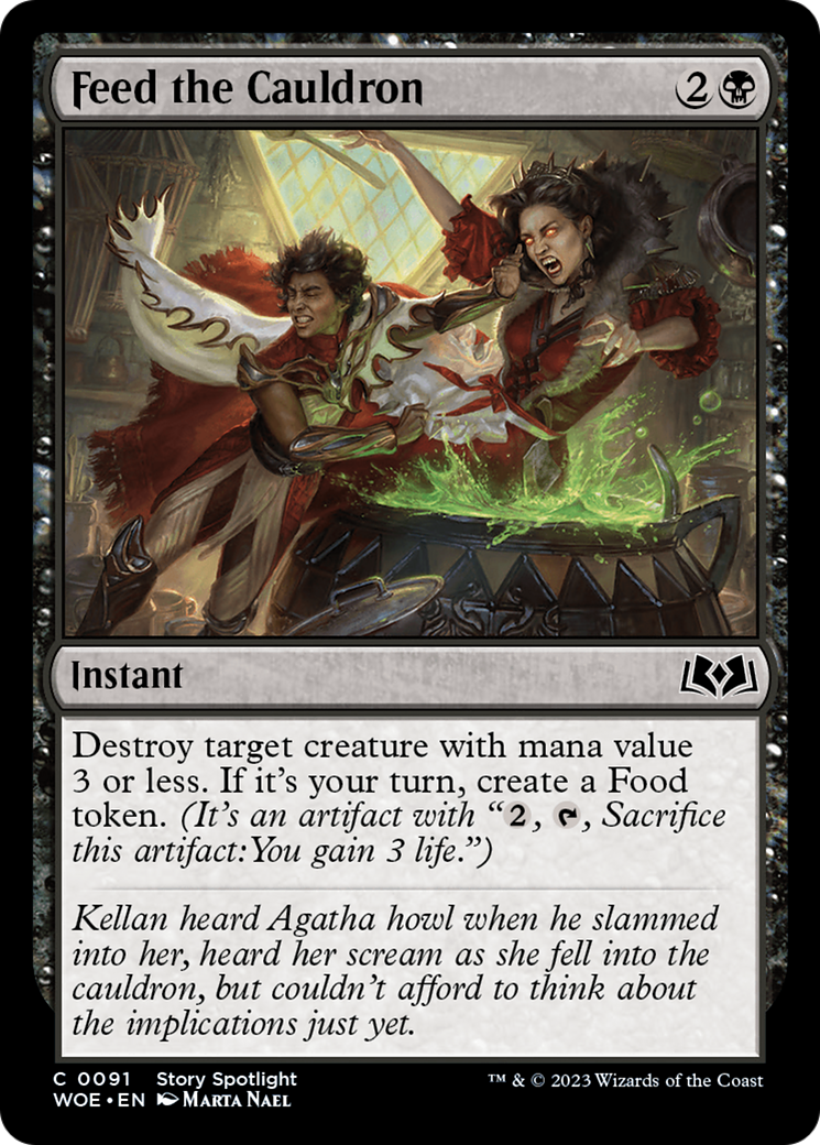 Feed the Cauldron - Common Instant card from Wilds of Eldraine
