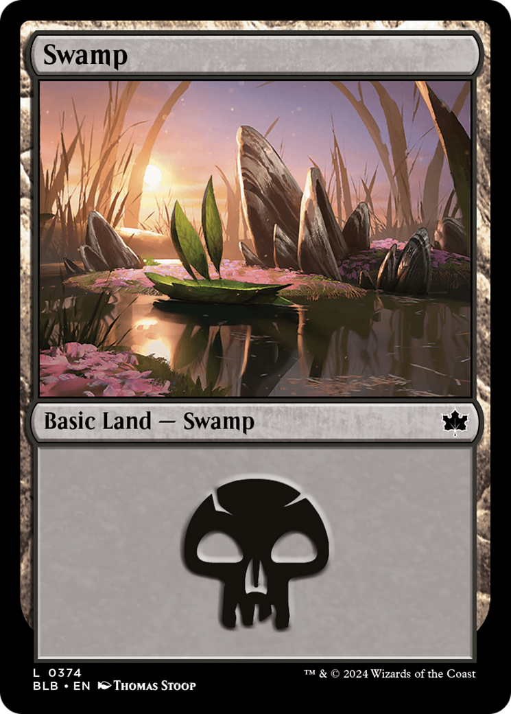 Swamp - Common Basic Land — Swamp card from Bloomburrow