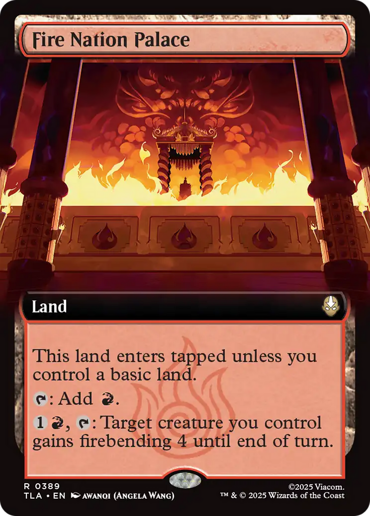 Fire Nation Palace - Rare Land card from Avatar: The Last Airbender