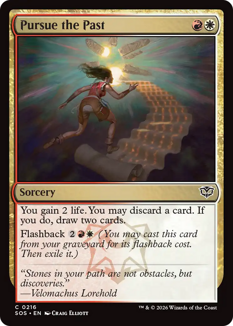 Pursue the Past - Common Sorcery card from Secrets of Strixhaven