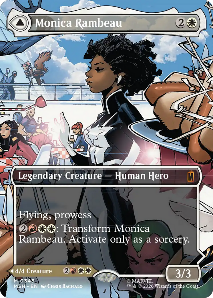 Monica Rambeau // Photon, Living Light - Mythic Legendary Creature — Elemental Hero card from Marvel Super Heroes
