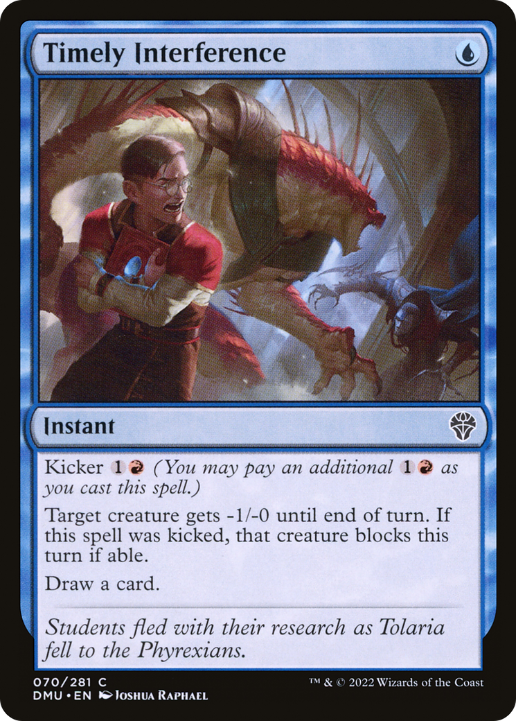 Timely Interference - Common Instant card from Dominaria United