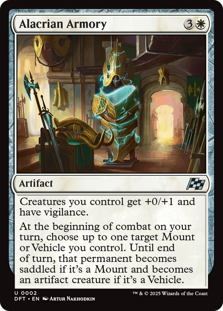 Alacrian Armory - Uncommon Artifact card from Aetherdrift