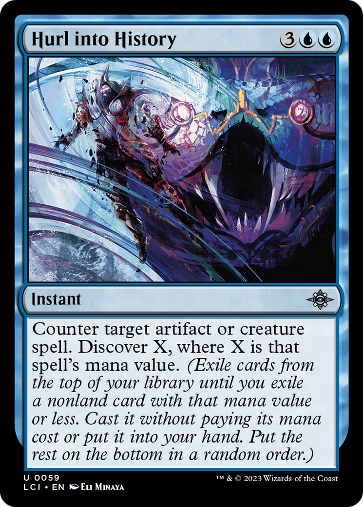 Hurl into History - Uncommon Instant card from The Lost Caverns of Ixalan