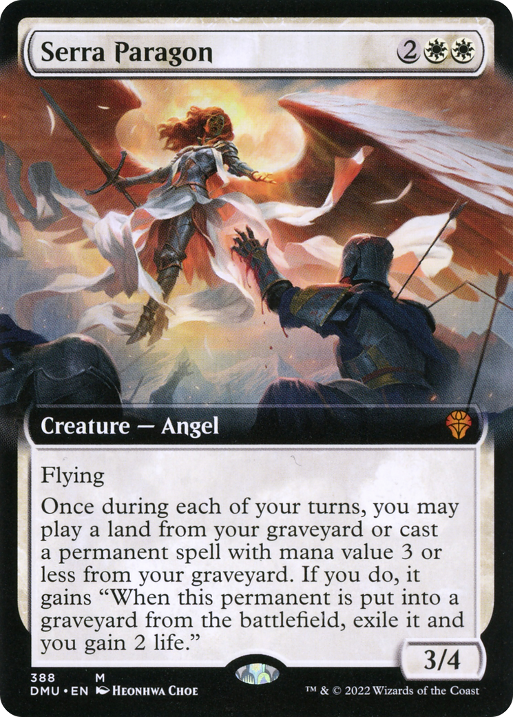 Serra Paragon - Mythic Creature — Angel card from Dominaria United