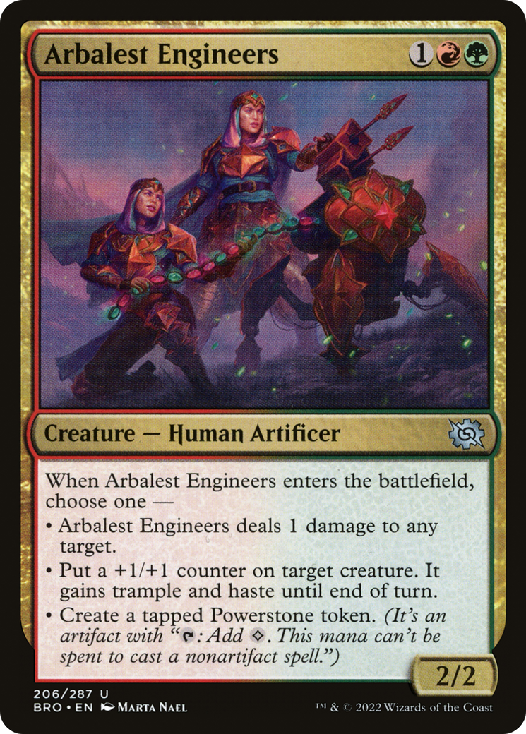 Arbalest Engineers - Uncommon Creature — Human Artificer card from The Brothers' War