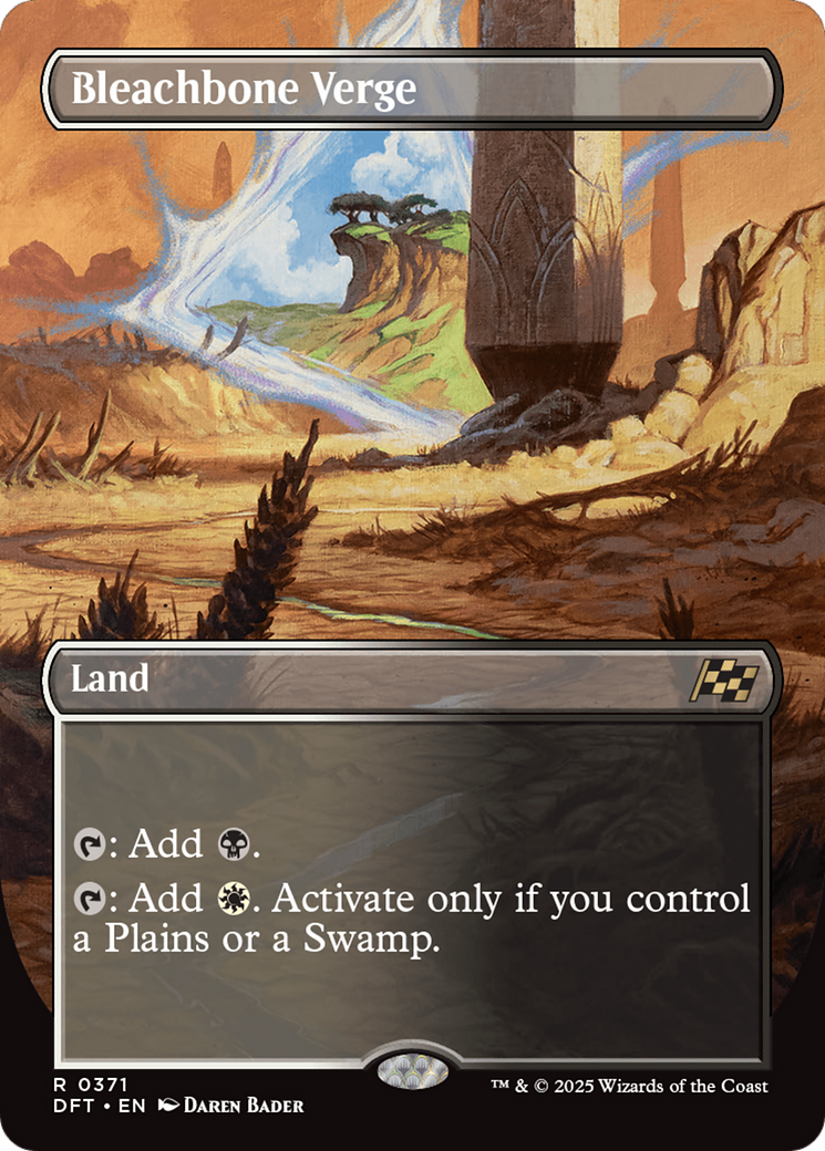 Bleachbone Verge - Rare Land card from Aetherdrift