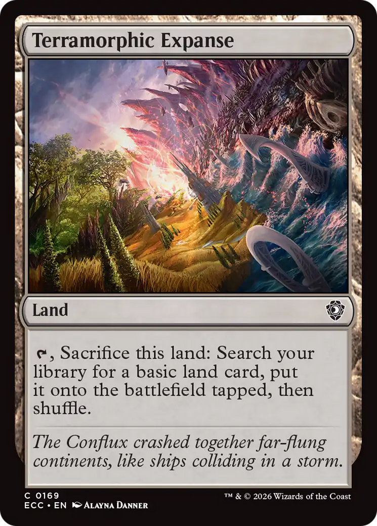 Terramorphic Expanse - Common Land card from Lorwyn Eclipsed Commander
