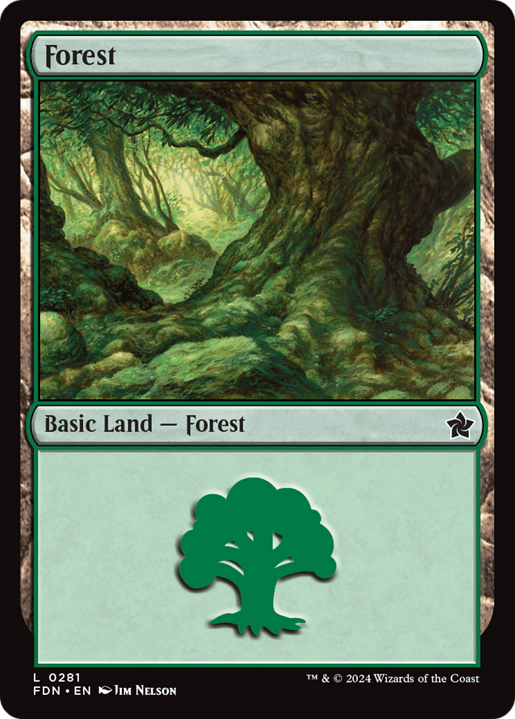 Forest - Common Basic Land — Forest card from Foundations