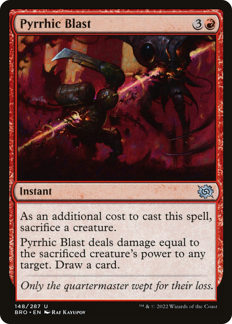 Pyrrhic Blast - Uncommon Instant card from The Brothers' War