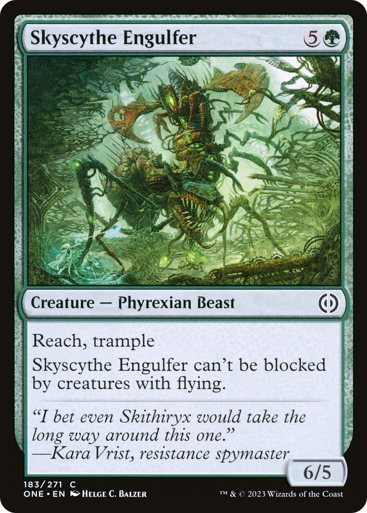 Skyscythe Engulfer - Common Creature — Phyrexian Beast card from Phyrexia: All Will Be One