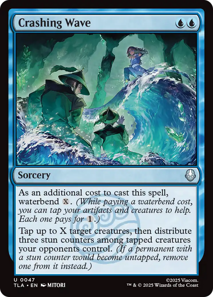 Crashing Wave - Uncommon Sorcery card from Avatar: The Last Airbender