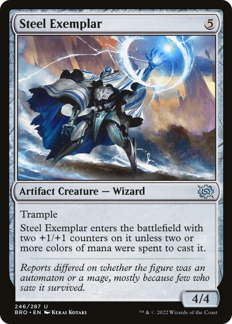 Steel Exemplar - Uncommon Artifact Creature — Wizard card from The Brothers' War