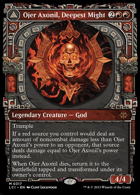 Ojer Axonil, Deepest Might // Temple of Power - Mythic card from LCI