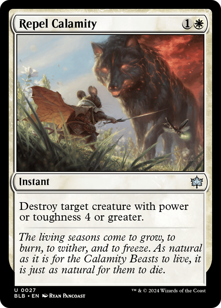 Repel Calamity - Uncommon Instant card from Bloomburrow
