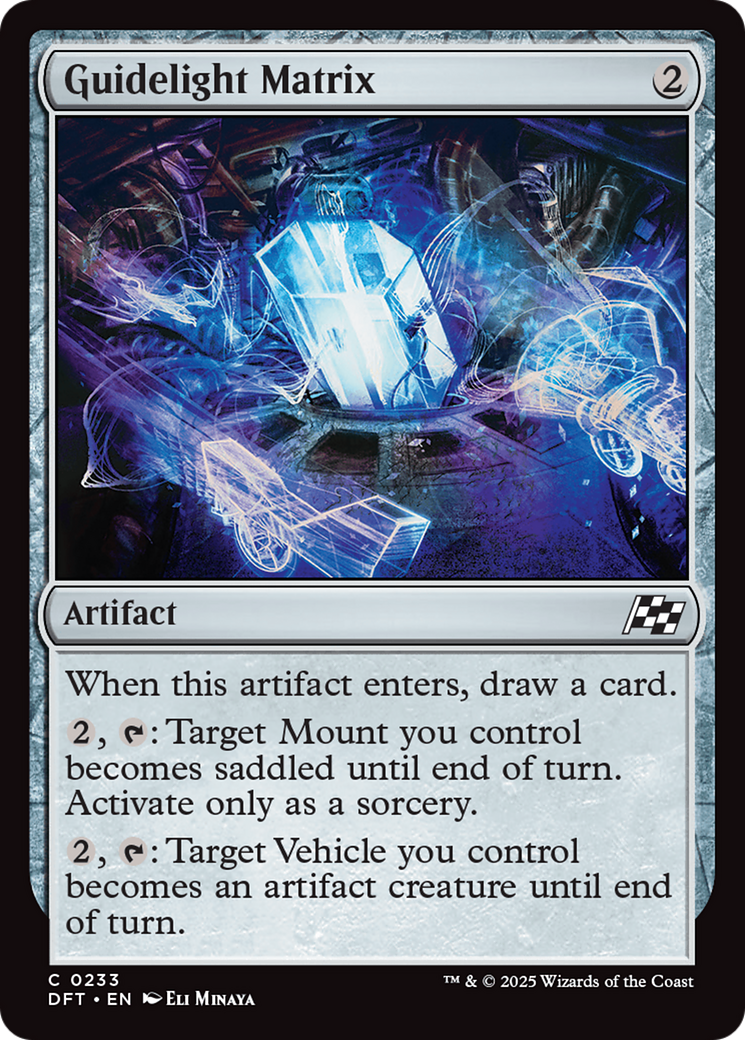 Guidelight Matrix - Common Artifact card from Aetherdrift
