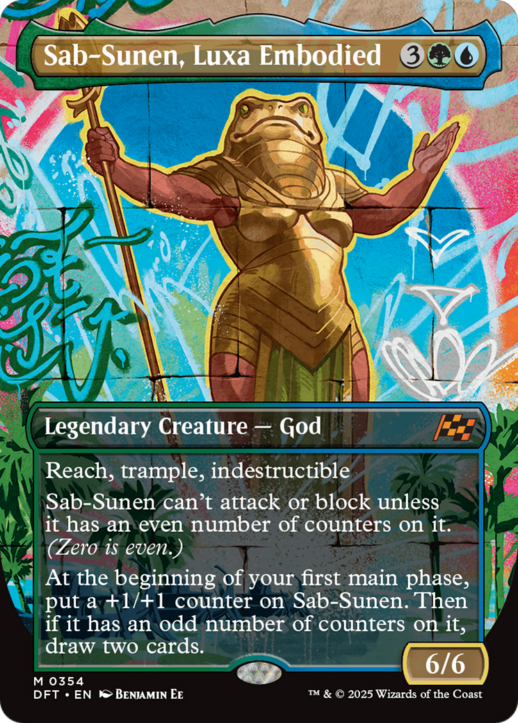 Sab-Sunen, Luxa Embodied - Mythic Legendary Creature — God card from Aetherdrift