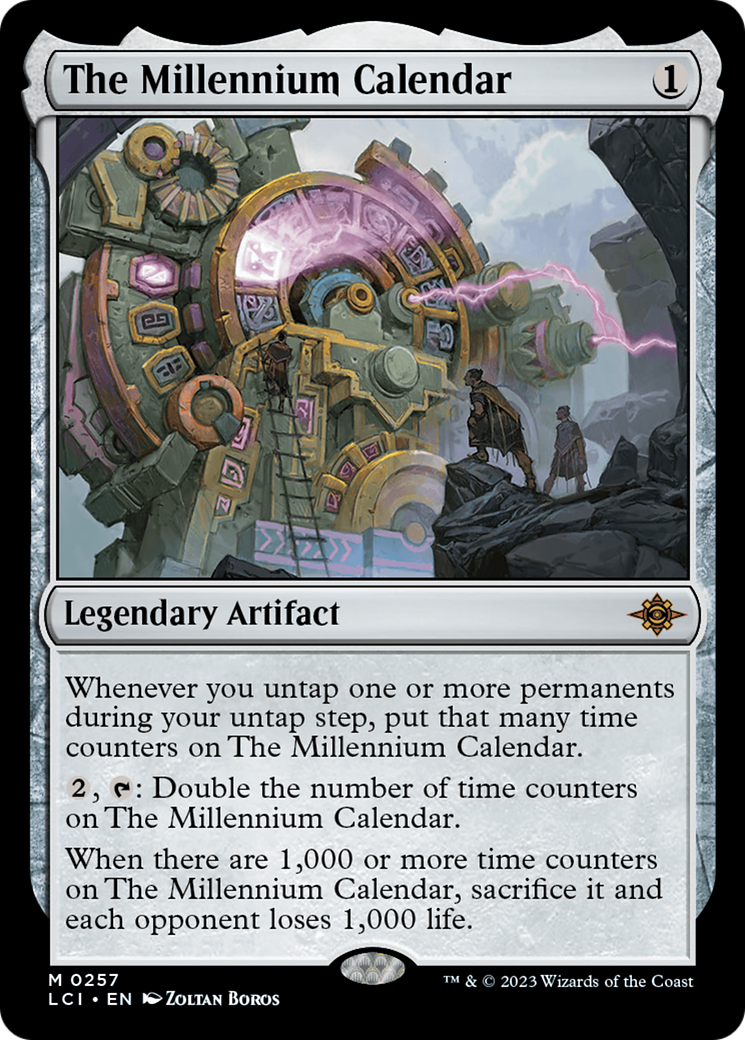 The Millennium Calendar - Mythic Legendary Artifact card from The Lost Caverns of Ixalan