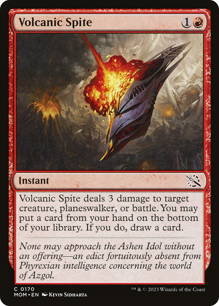 Volcanic Spite - Common Instant card from March of the Machine