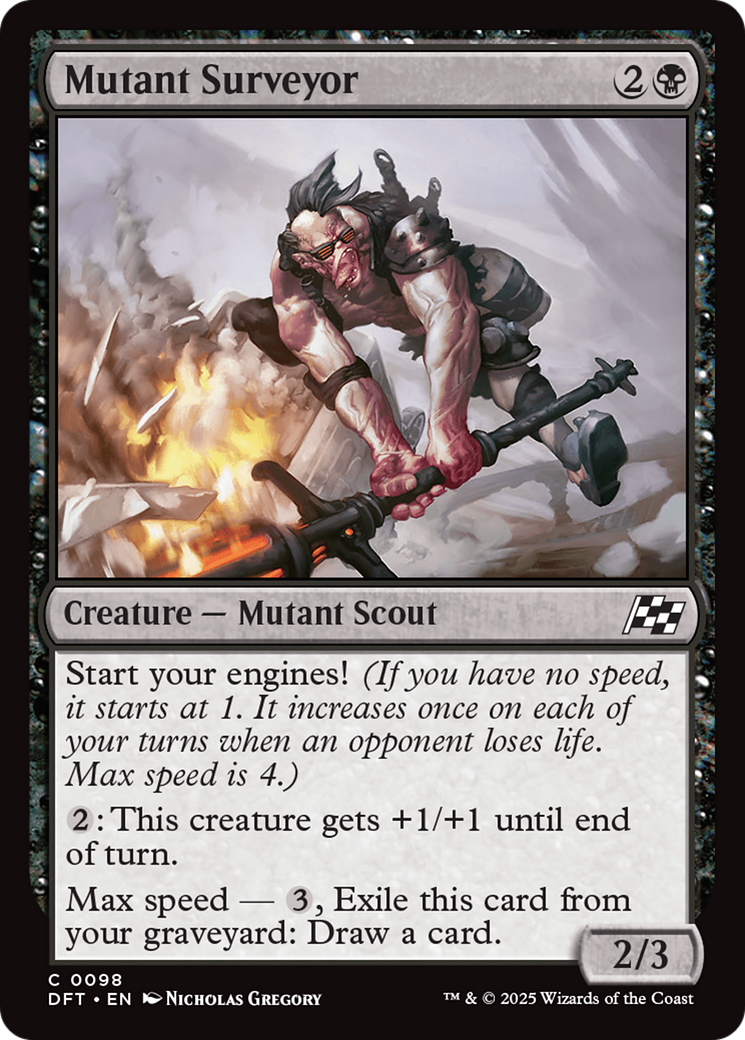 Mutant Surveyor - Common Creature — Mutant Scout card from Aetherdrift