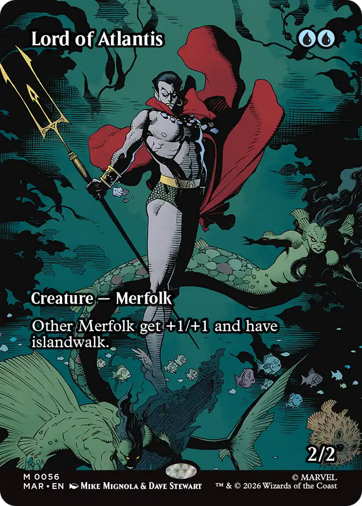 Lord of Atlantis - Mythic Creature — Merfolk card from Marvel Universe