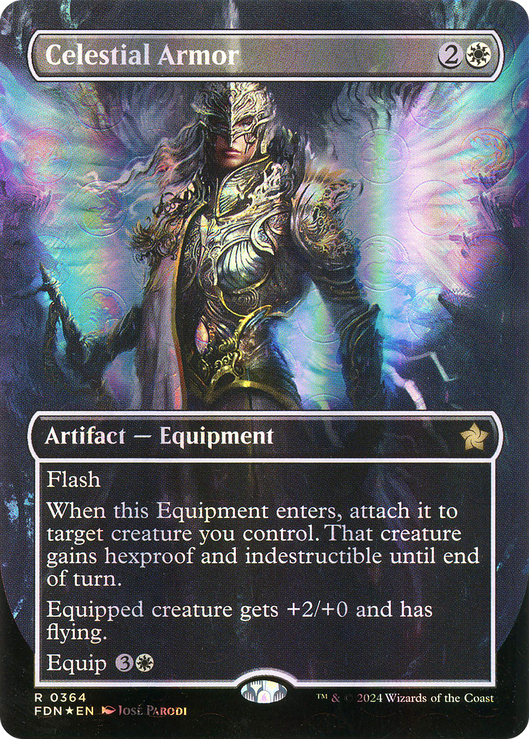 Celestial Armor - Rare Artifact — Equipment card from Foundations
