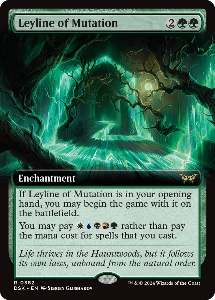 Leyline of Mutation - Rare Enchantment card from Duskmourn: House of Horror
