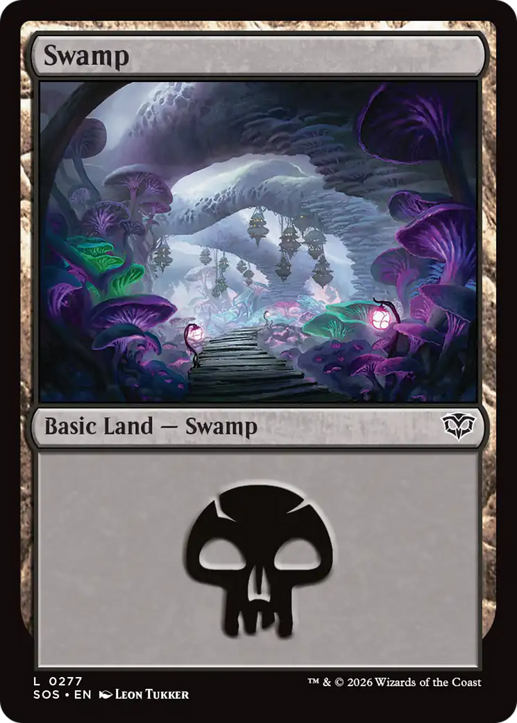 Swamp - Common Basic Land — Swamp card from Secrets of Strixhaven
