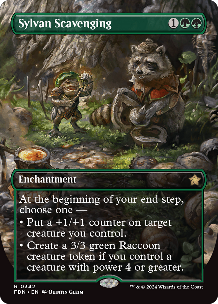 Sylvan Scavenging - Rare Enchantment card from Foundations