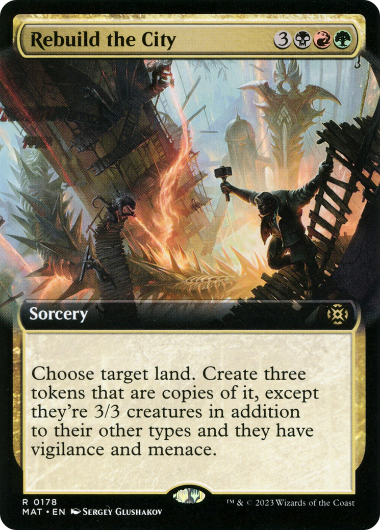 Rebuild the City - Rare Sorcery card from March of the Machine: The Aftermath