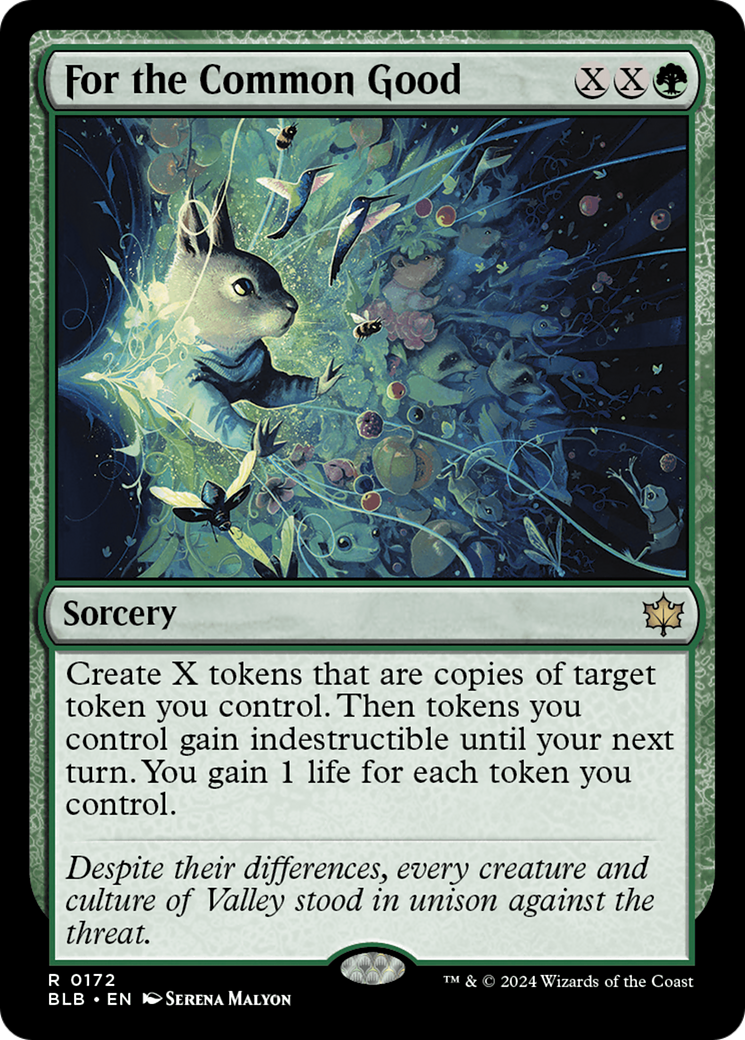 For the Common Good - Rare Sorcery card from Bloomburrow