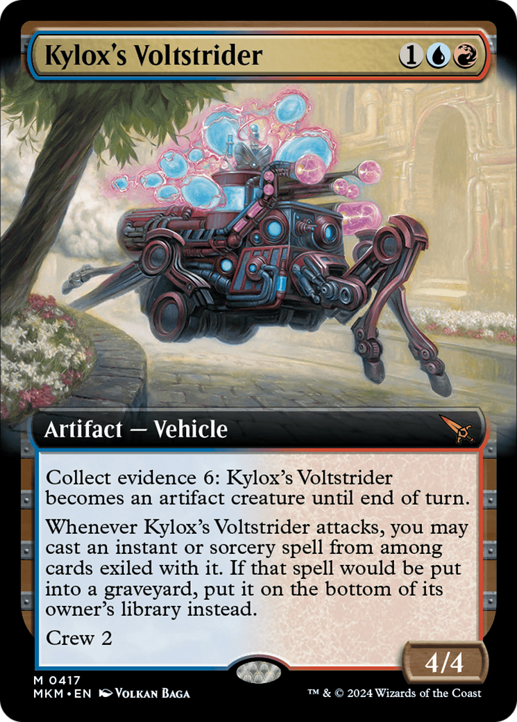 Kylox's Voltstrider - Mythic Artifact — Vehicle card from Murders at Karlov Manor