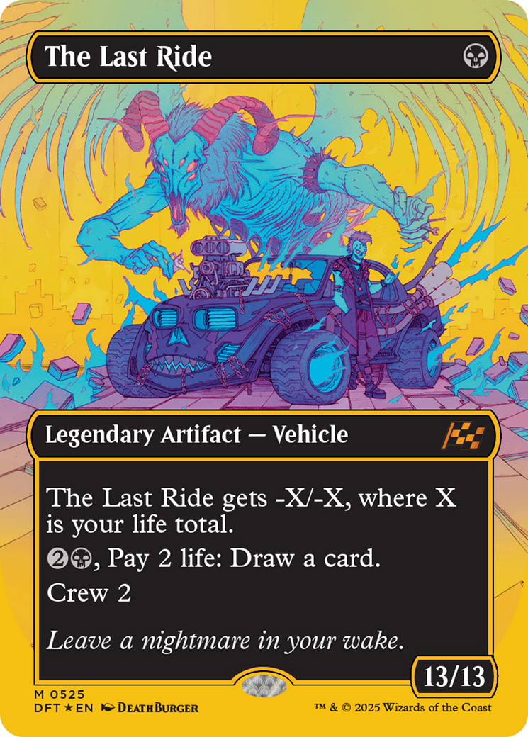 The Last Ride - Mythic Legendary Artifact — Vehicle card from Aetherdrift