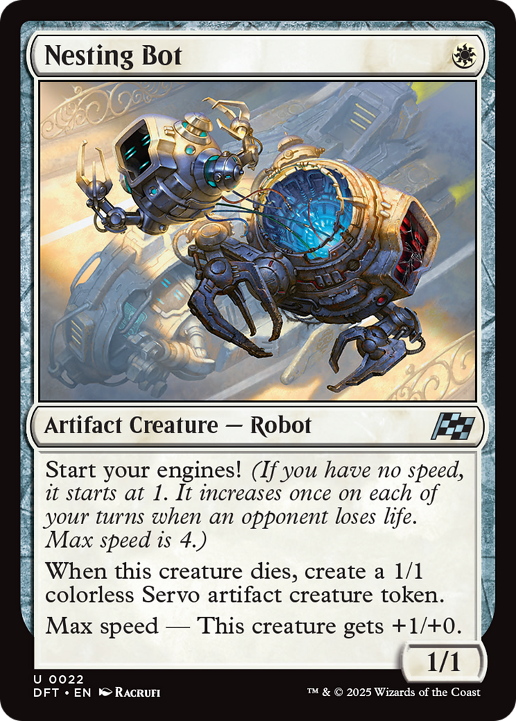 Nesting Bot - Uncommon Artifact Creature — Robot card from Aetherdrift