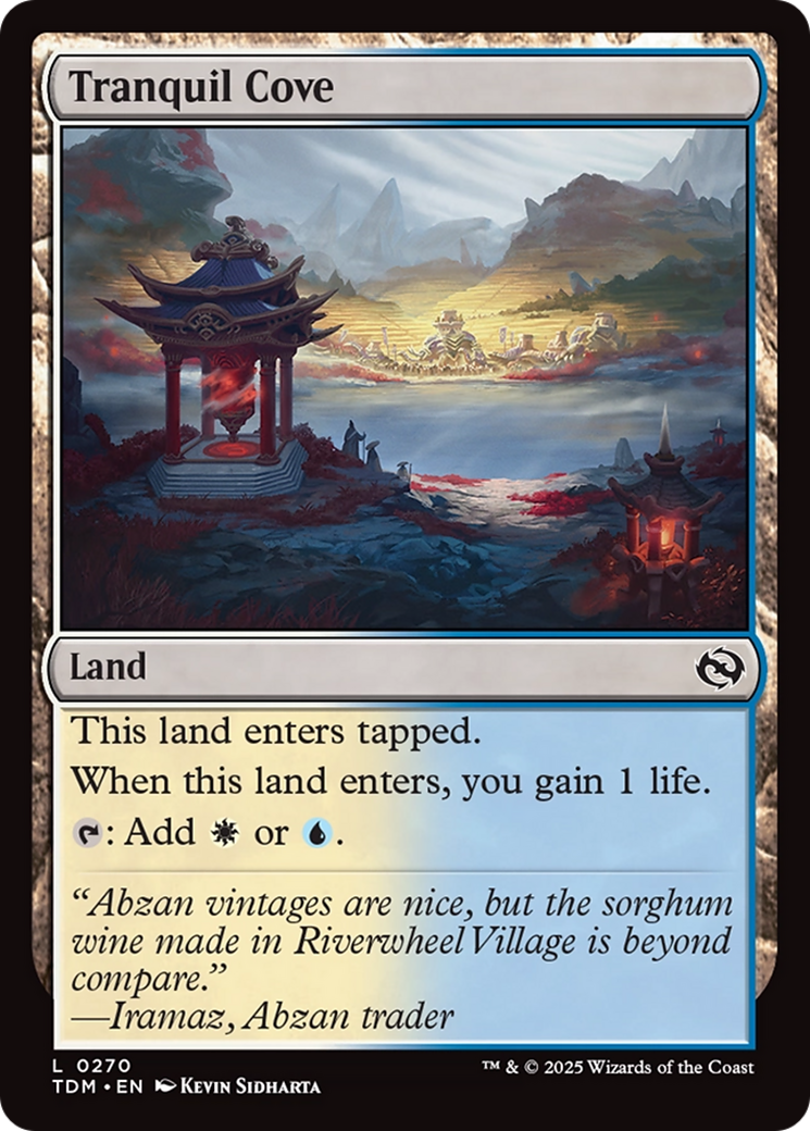 Tranquil Cove - Common Land card from Tarkir: Dragonstorm