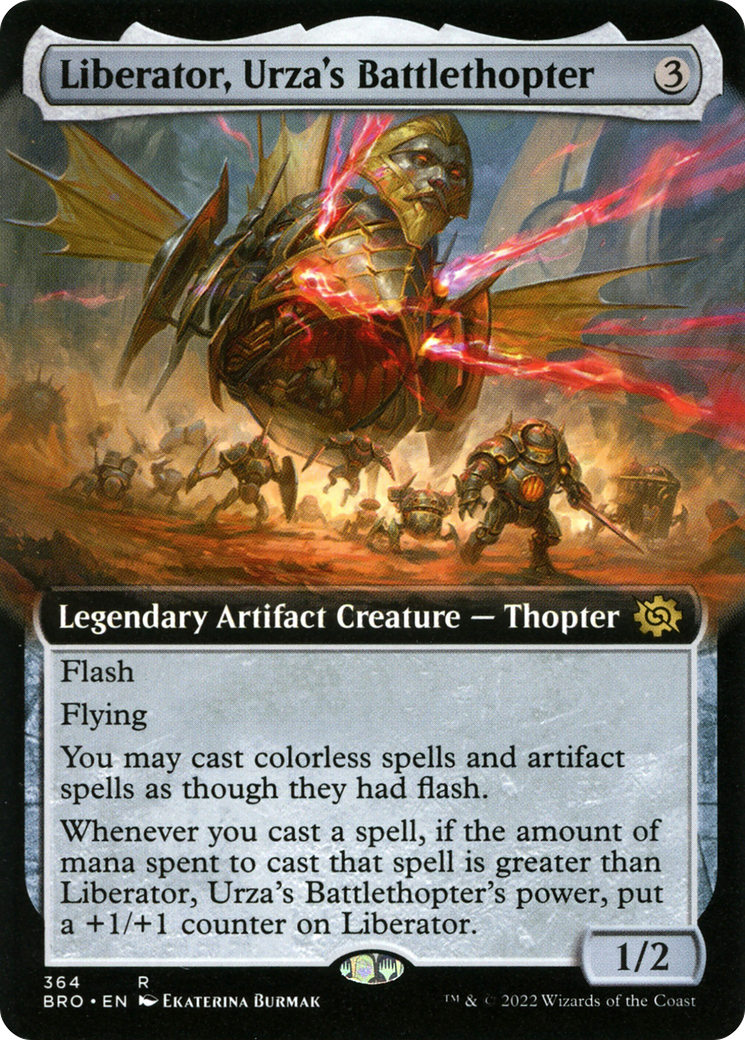 Liberator, Urza's Battlethopter - Rare Legendary Artifact Creature — Thopter card from The Brothers' War