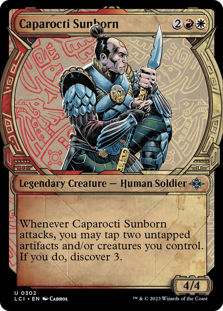 Caparocti Sunborn - Uncommon Legendary Creature — Human Soldier card from The Lost Caverns of Ixalan