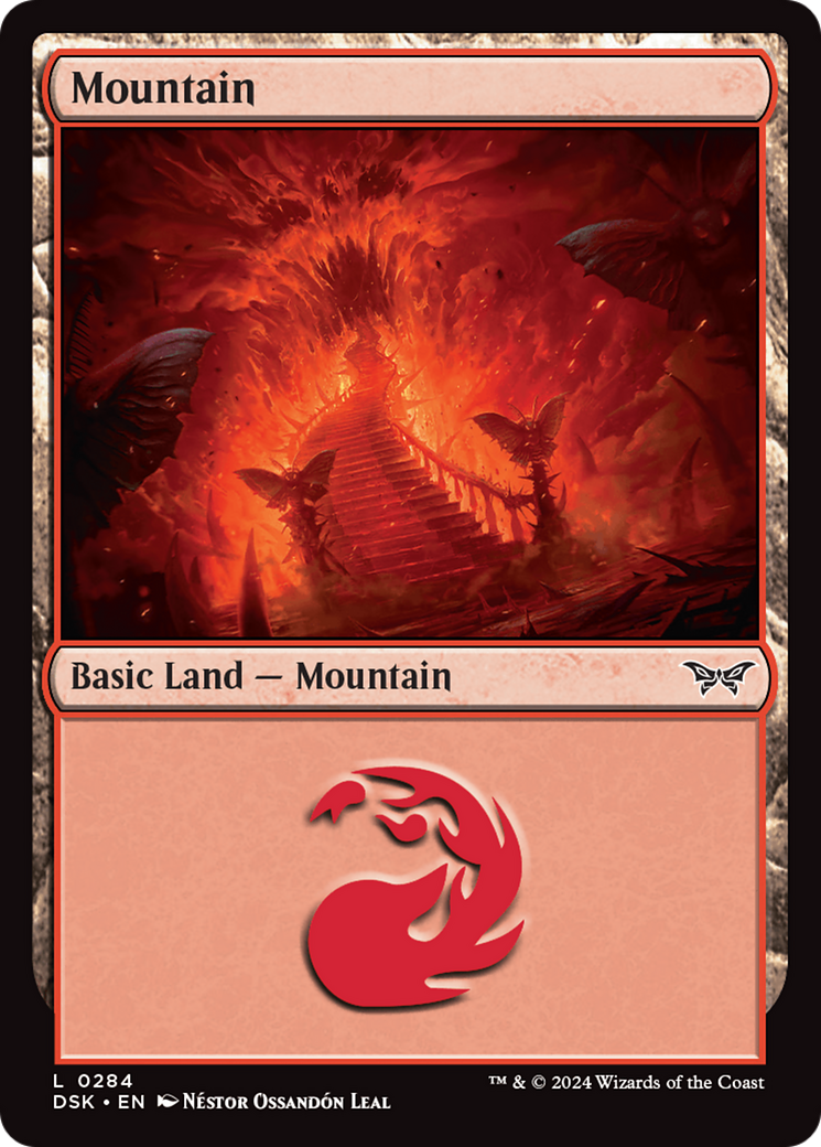 Mountain - Common Basic Land — Mountain card from Duskmourn: House of Horror