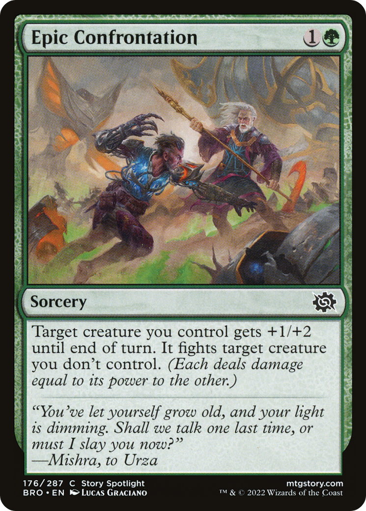 Epic Confrontation - Common Sorcery card from The Brothers' War