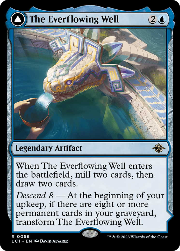 The Everflowing Well // The Myriad Pools - Rare Legendary Artifact Land card from The Lost Caverns of Ixalan