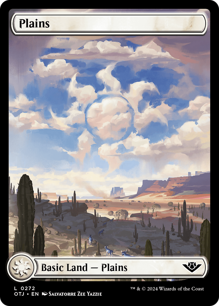 Plains - Common Basic Land — Plains card from Outlaws of Thunder Junction