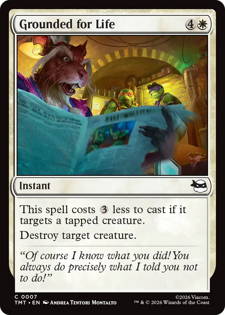 Grounded for Life - Common Instant card from Teenage Mutant Ninja Turtles