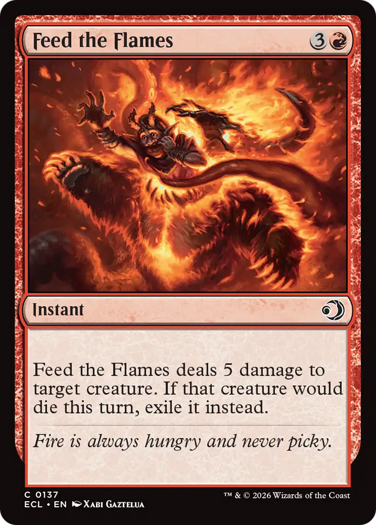 Feed the Flames - Common Instant card from Lorwyn Eclipsed