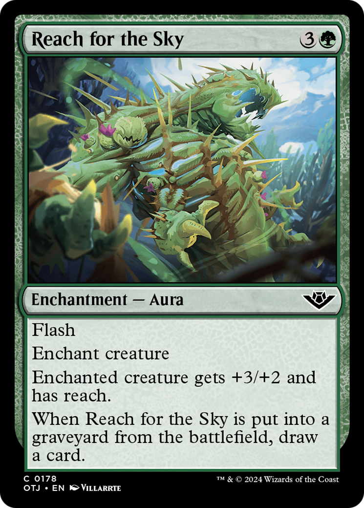 Reach for the Sky - Common Enchantment — Aura card from Outlaws of Thunder Junction