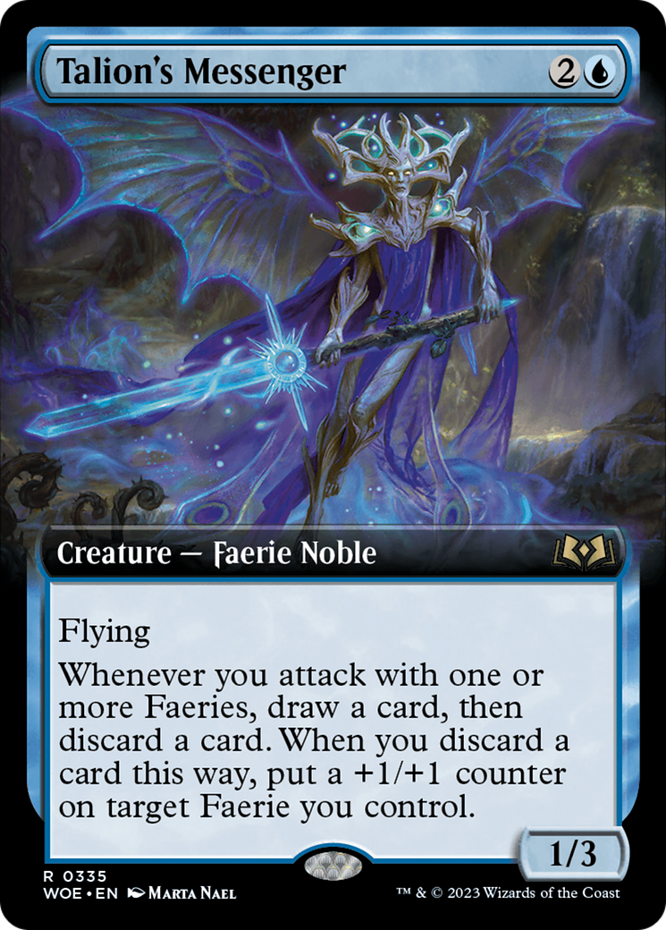 Talion's Messenger - Rare Creature — Faerie Noble card from Wilds of Eldraine