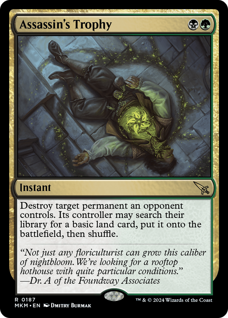 Assassin's Trophy - Rare Instant card from Murders at Karlov Manor